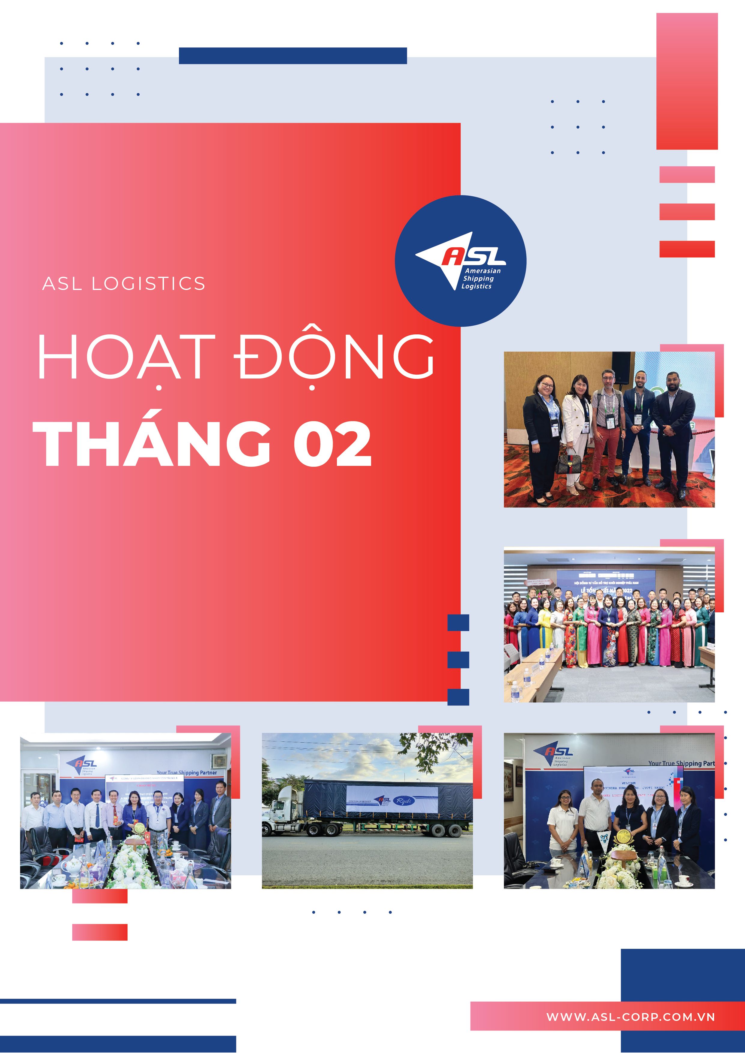 TỔNG KẾT CÁC HOẠT ĐỘNG TIÊU BIỂU TRONG THÁNG 02/2023 - ASL LOGISTICS	